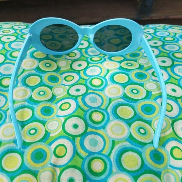Accessories | Blue Retro Clout Goggles Sunglasses Rapper Oval | Poshmark
